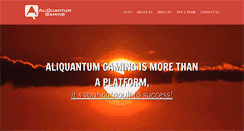 Desktop Screenshot of aliquantum-gaming.com