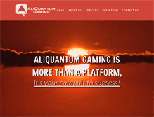 Tablet Screenshot of aliquantum-gaming.com